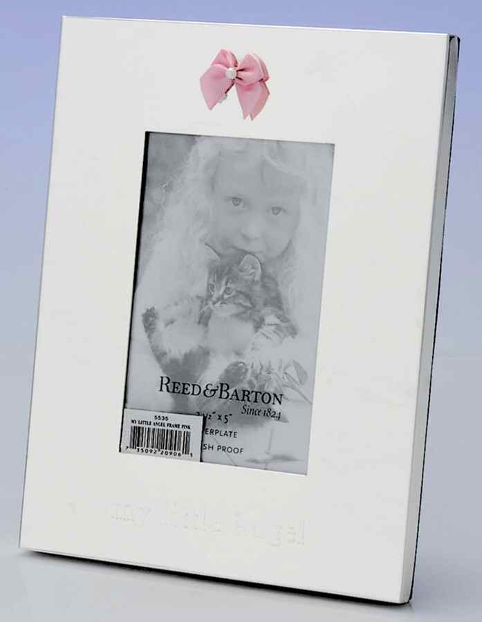 My Little Angel (Silverplate Hollowware) Frame Holds 3 1/2" X 5" by Reed & Barton-1