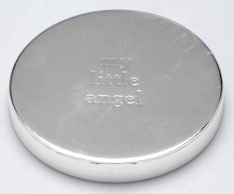 My Little Angel (Silverplate Hollowware) Lid for Keepsake Box by Reed & Barton-1