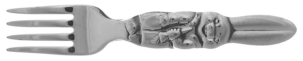 Rabbit (Silverplate) Baby Fork by Reed & Barton-1