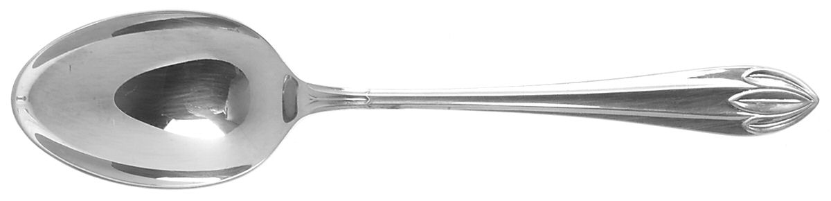 Lotus (Silverplate) Dessert/Oval Soup Spoon by Royal Sheffield-1