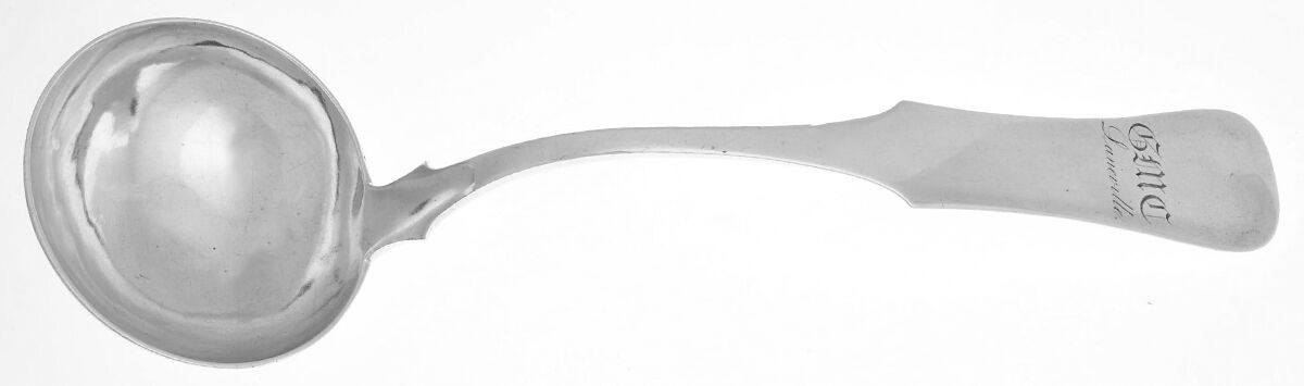 Coin Silver Flatware (Coin) Solid Soup Ladle by Robert Brown-1