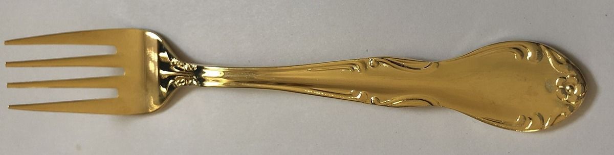 RFL13 (Gold Electroplate) Individual Salad Fork by Royal (Flatware)-1