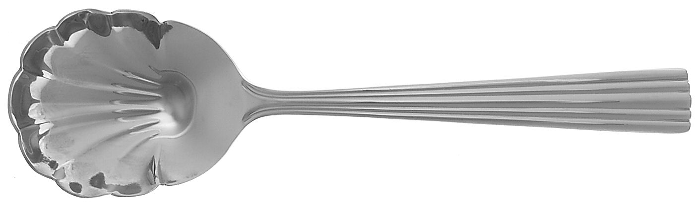 Berkeley (Stainless) Solid Shell Casserole Spoon by Reed & Barton-1