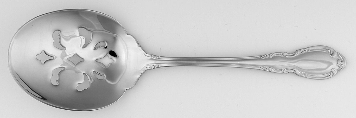 Wimberly (Stainless) Pierced Berry/Casserole Spoon by RSVP Flatware-1