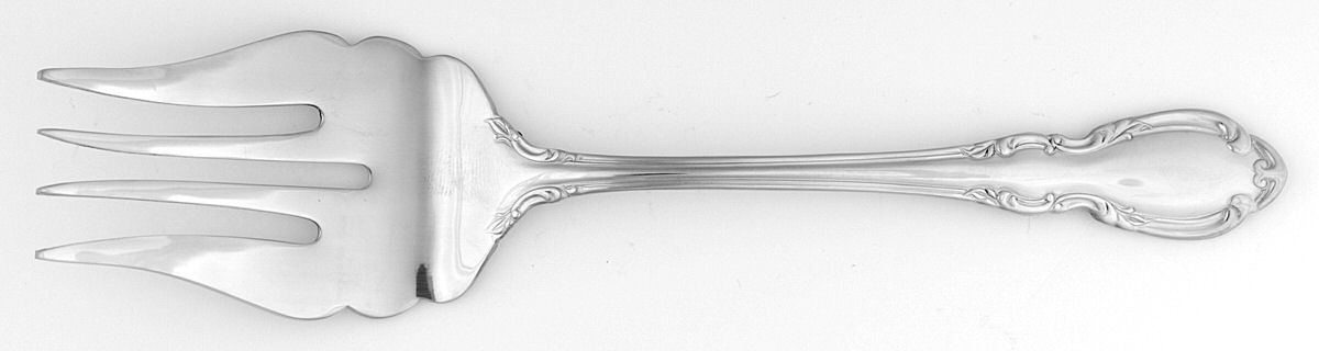 Wimberly (Stainless) Medium Solid Cold Meat Serving Fork by RSVP Flatware-1