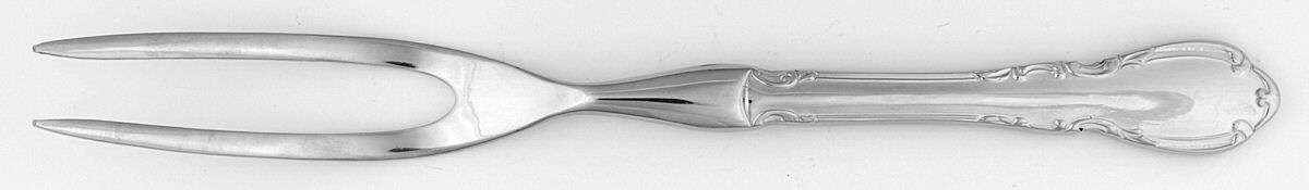 Wimberly (Stainless) Small Steak Carving Fork with Stainless Prongs by RSVP Flatware-1