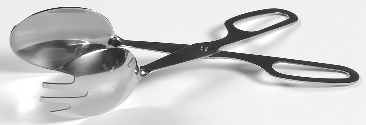 Wimberly (Stainless) 1-Piece Salad Tongs by RSVP Flatware-1