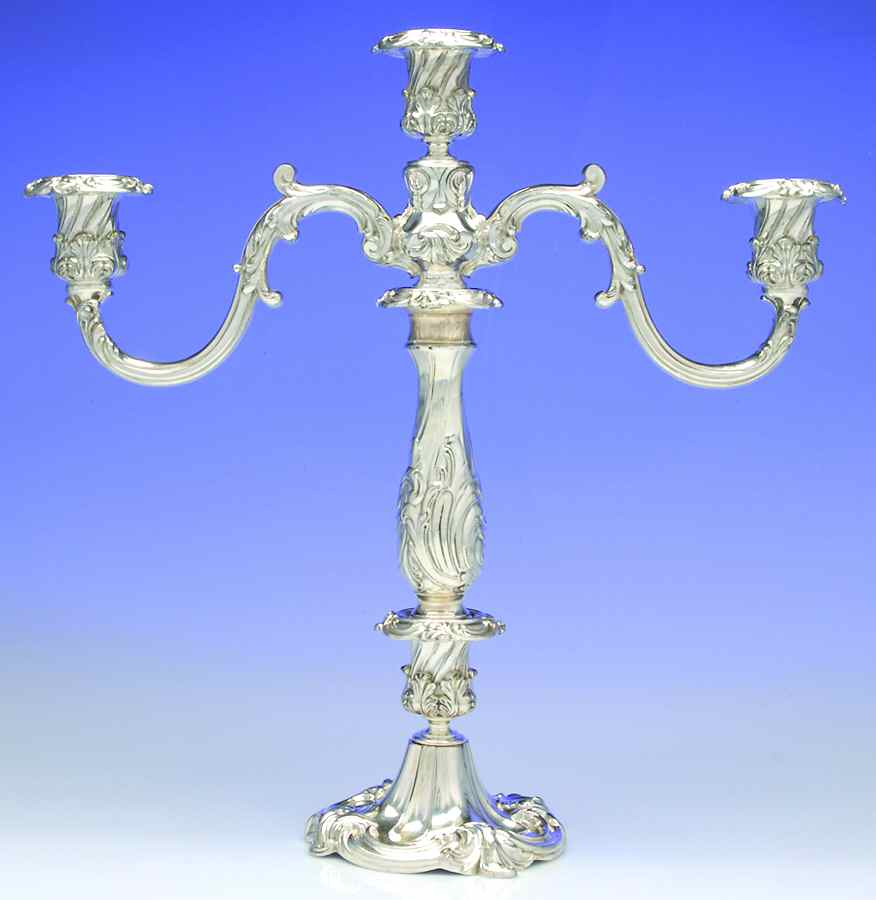 741 (Silverplate, Hollowware) Large 3 Light Candelabra by Reed & Barton-1