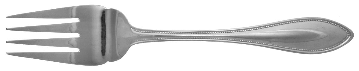 RXV5 (Stainless) Medium Solid Cold Meat Serving Fork by RSVP Flatware-1