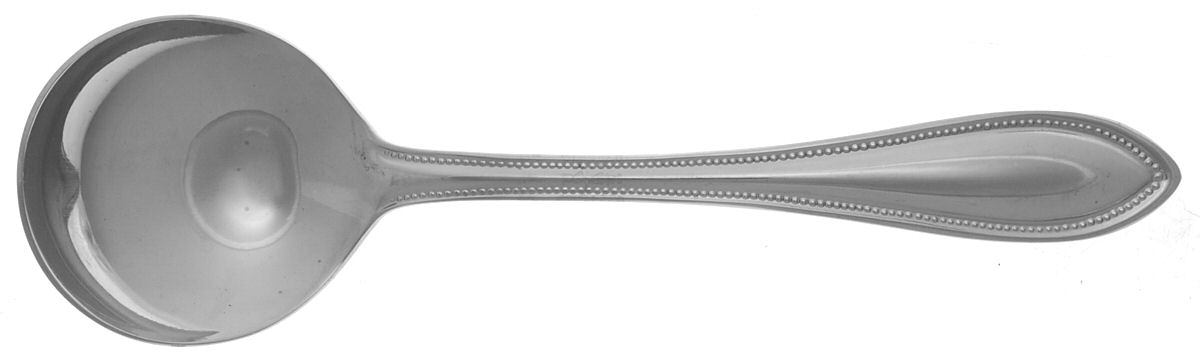 RXV5 (Stainless) Round Bowl Soup Spoon (Cream Soup) by RSVP Flatware-1