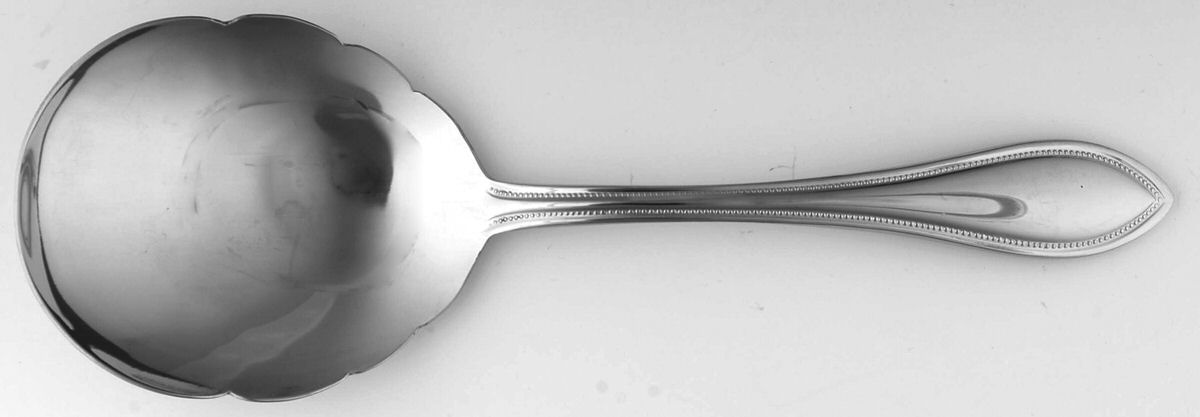 RXV5 (Stainless) Solid Shell Casserole Spoon by RSVP Flatware-1
