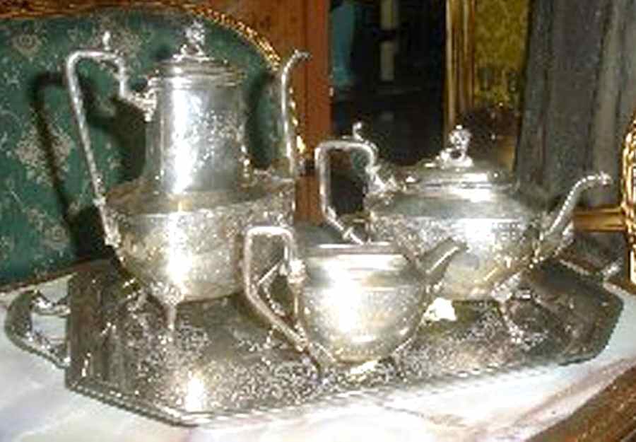 2408 (Silverplate, Hollowware) Silverplate Coffee Pot by Reed & Barton-1