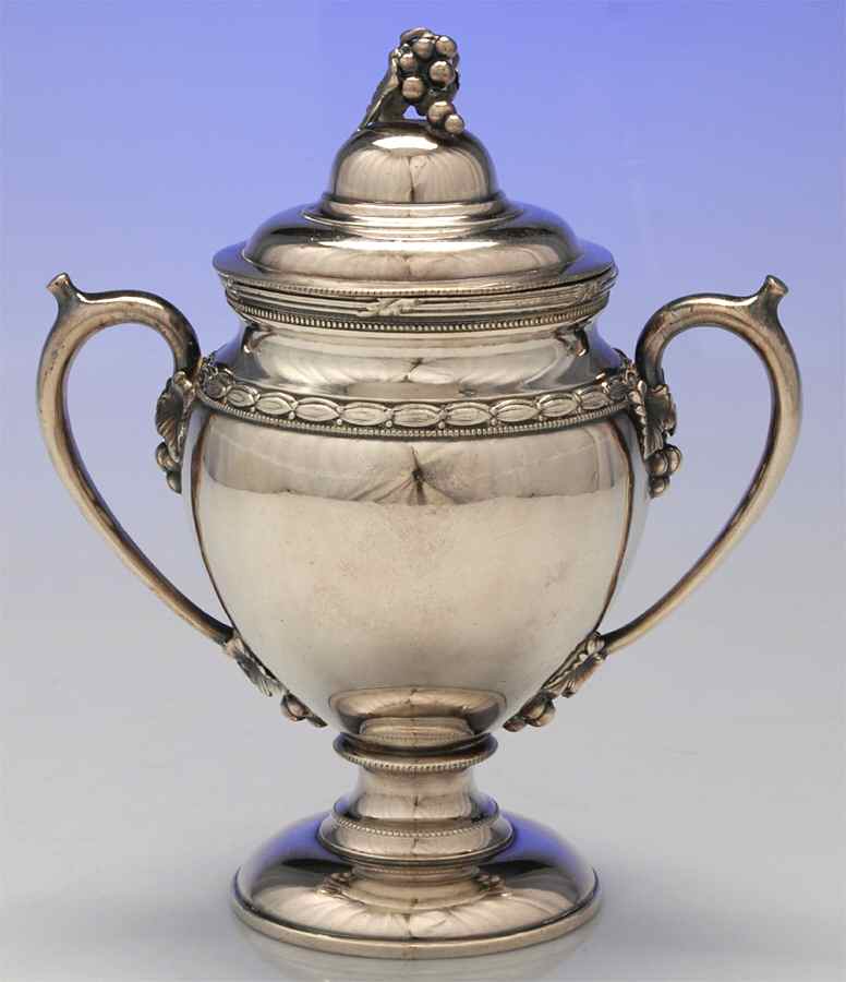 1950-1 (Silverplate, Hollowware) Sugar Bowl & Lid by Reed & Barton-1