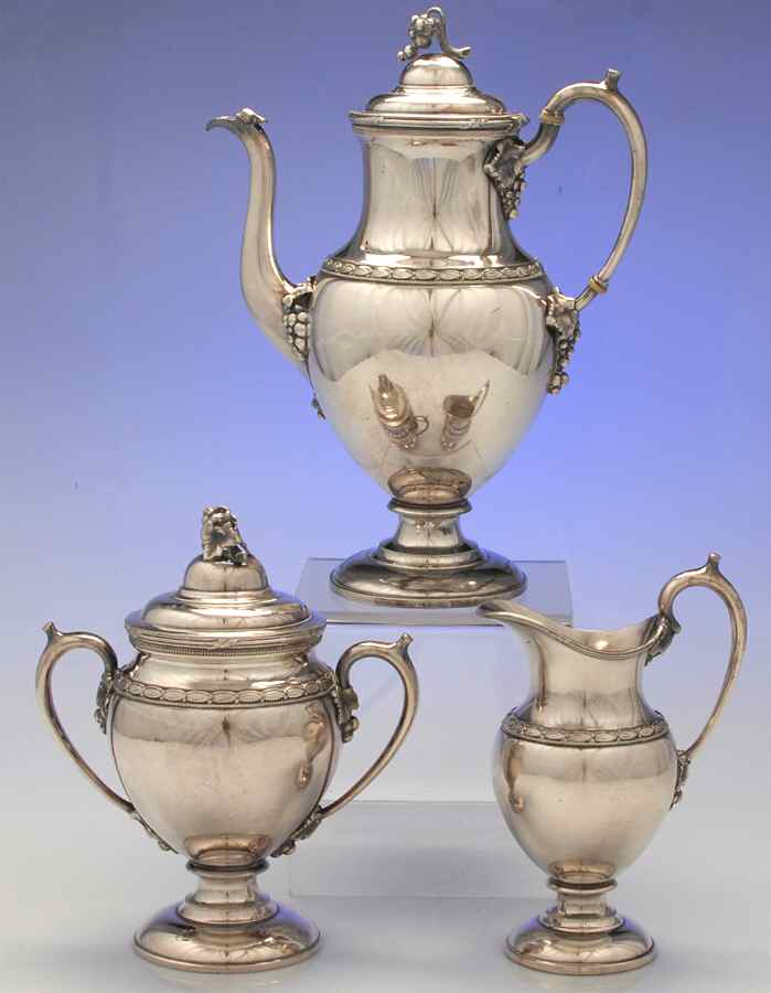 1950-1 (Silverplate, Hollowware) (3 Pc) Coffee Set (PCP,PCR,PSU) by Reed & Barton-1