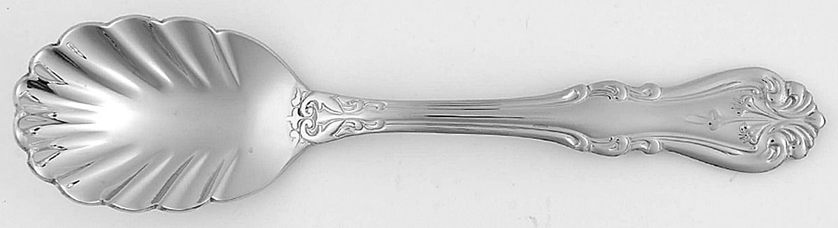 Tubor Lily (Stainless) Sugar Shell Spoon by Reed & Barton-1