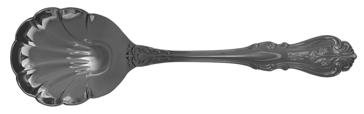 Tubor Lily (Stainless) Solid Shell Casserole Spoon by Reed & Barton-1