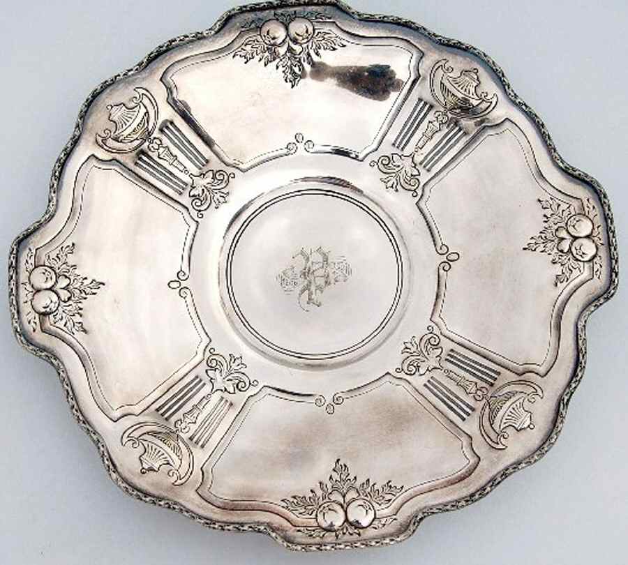 180 (Silverplate, Hollowware) Silverplate Sandwich Plate by Reed & Barton-1