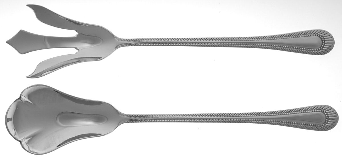 Wickham-Aldridge (Stainless) 2 Pc Large Lettuce Serving Set by RSVP Flatware-1
