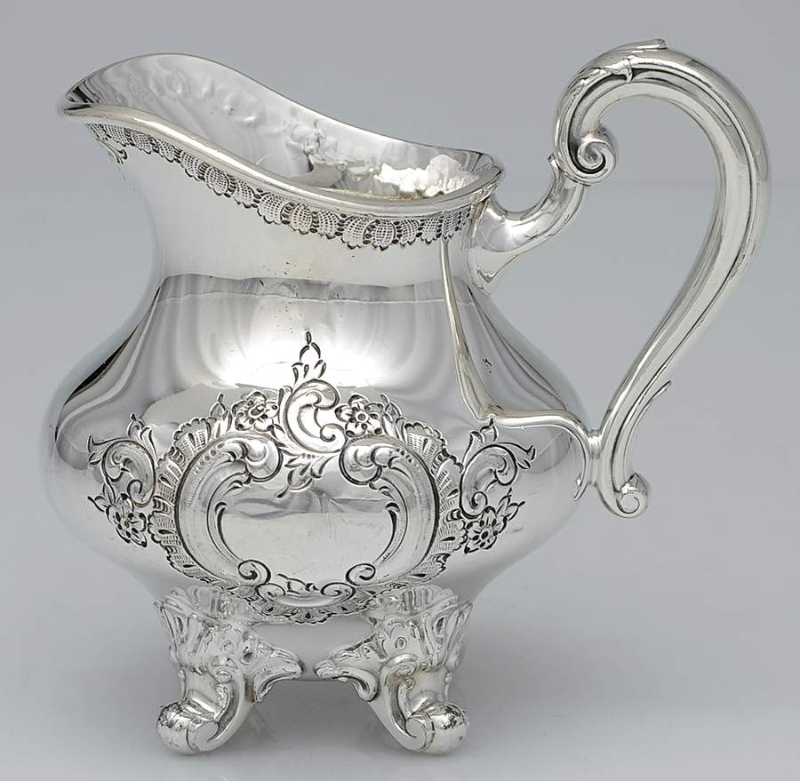 Regent-Chased (5600C2, Silverplate, Hollowware) Creamer by Reed & Barton-1