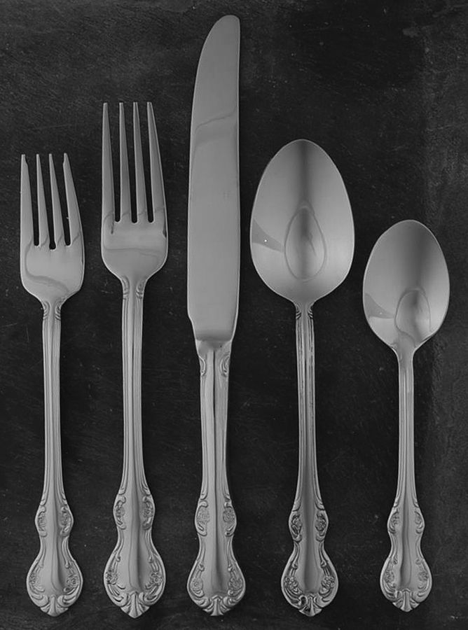 Bradberry (Stainless) 5 Piece Place Setting by RSVP Flatware-1
