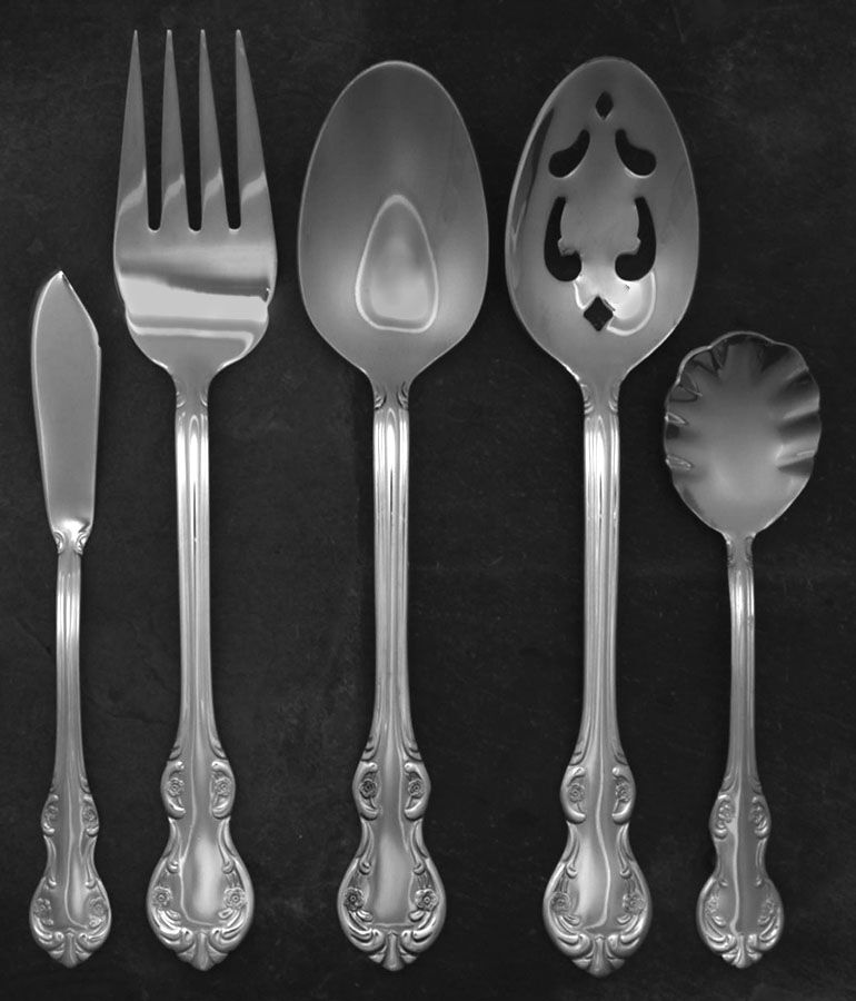 Bradberry (Stainless) 5 Piece Hostess Set by RSVP Flatware-1