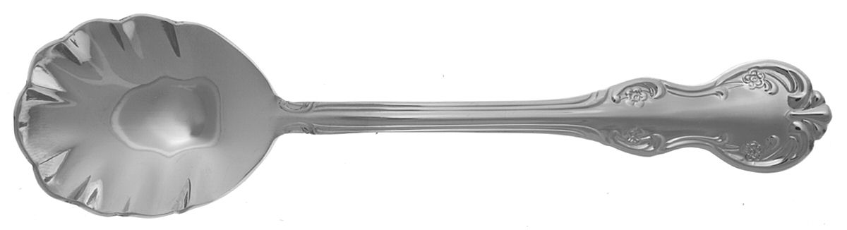 Bradberry (Stainless) Sugar Shell Spoon by RSVP Flatware-1