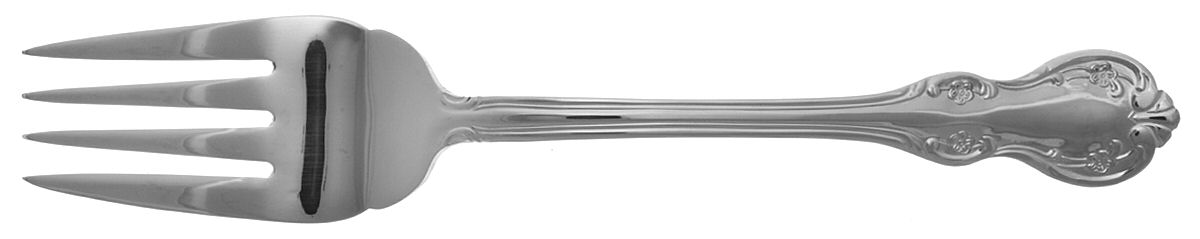 Bradberry (Stainless) Medium Solid Cold Meat Serving Fork by RSVP Flatware-1