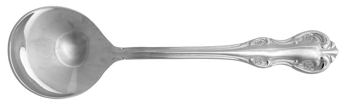 Bradberry (Stainless) Round Bowl Soup Spoon (Cream Soup) by RSVP Flatware-1