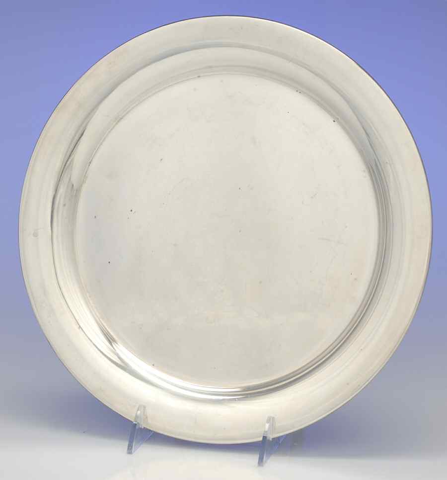 742 (Sterling, Hollowware) 11" Round Tray by Reed & Barton-1