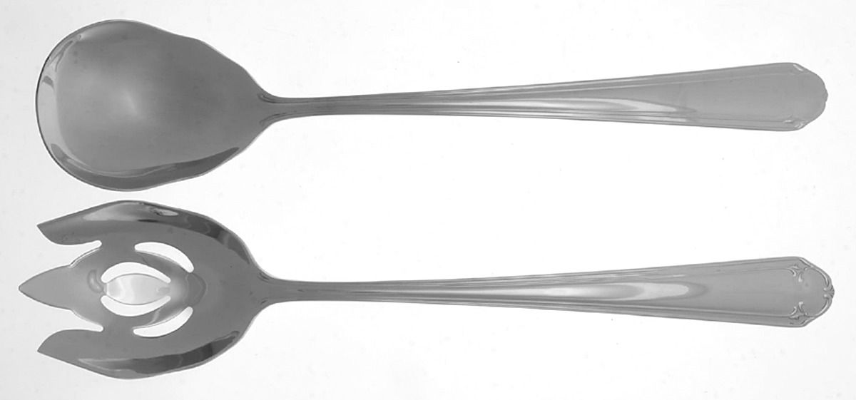 Grand Tour (Stainless) Solid Oversized Serving Salad Set by Reed & Barton-1