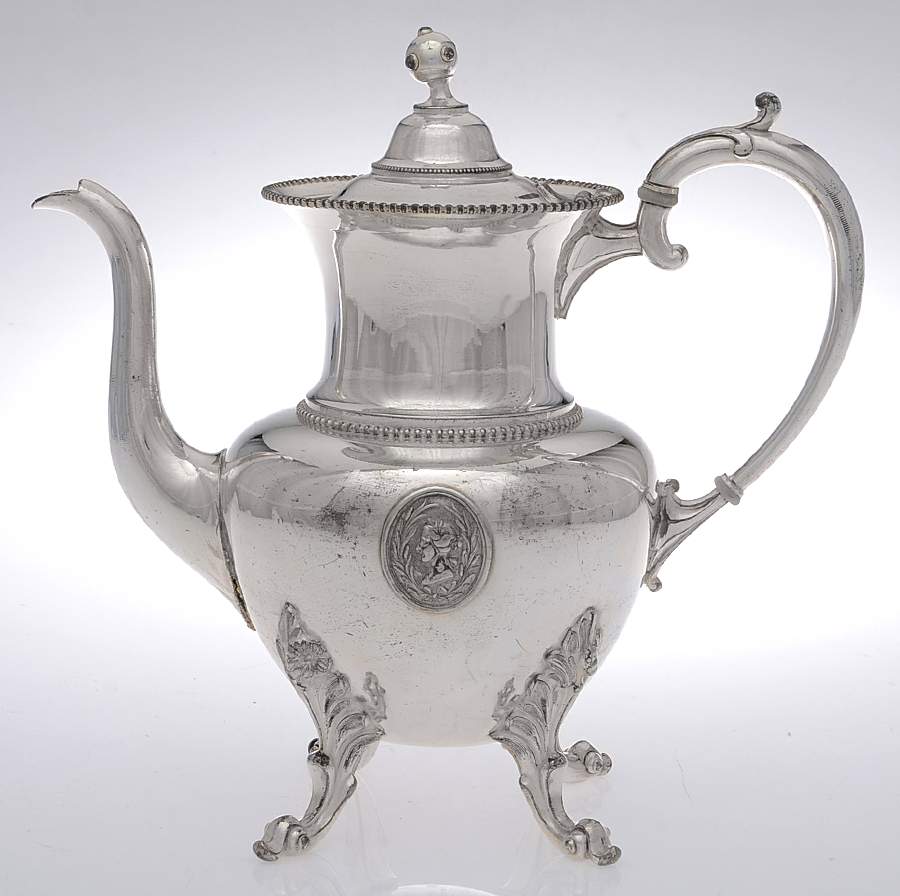 2050 (Silverplate, Hollowware) Silverplate Coffee Pot by Reed & Barton-1