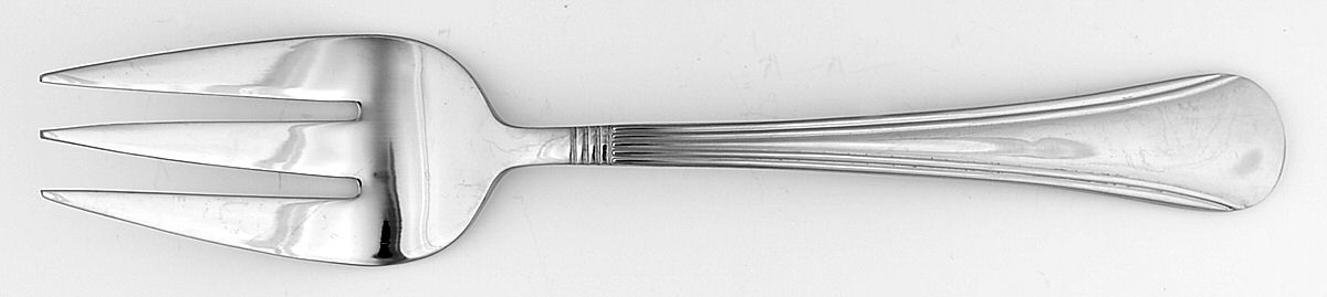 Woodrow (Stainless) Large Solid Cold Meat Serving Fork by Reed & Barton-1