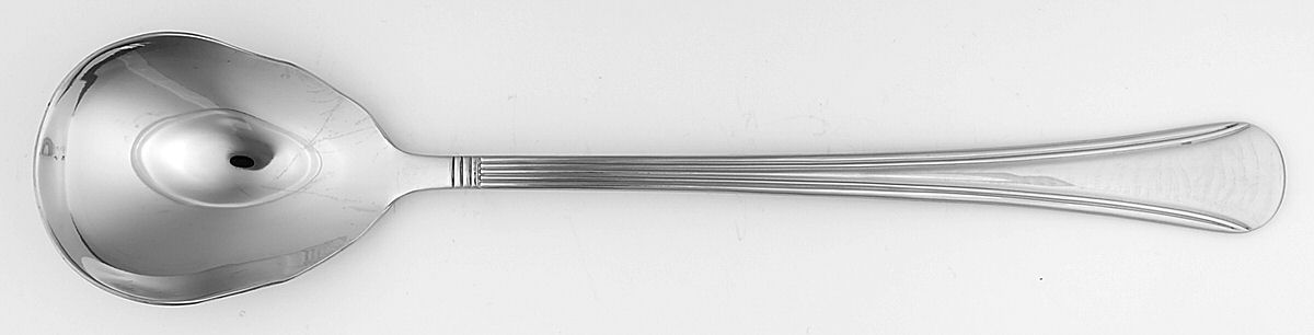 Woodrow (Stainless) Large Solid Serving Spoon by Reed & Barton-1
