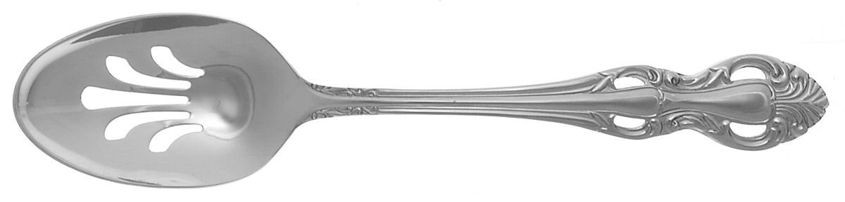 Kings Park (Stainless) Pierced Tablespoon (Serving Spoon) by Reed & Barton-1