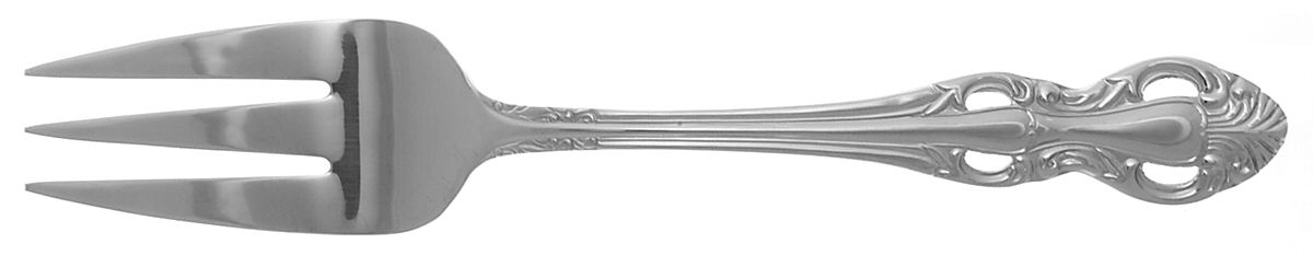 Kings Park (Stainless) Large Solid Cold Meat Serving Fork by Reed & Barton-1