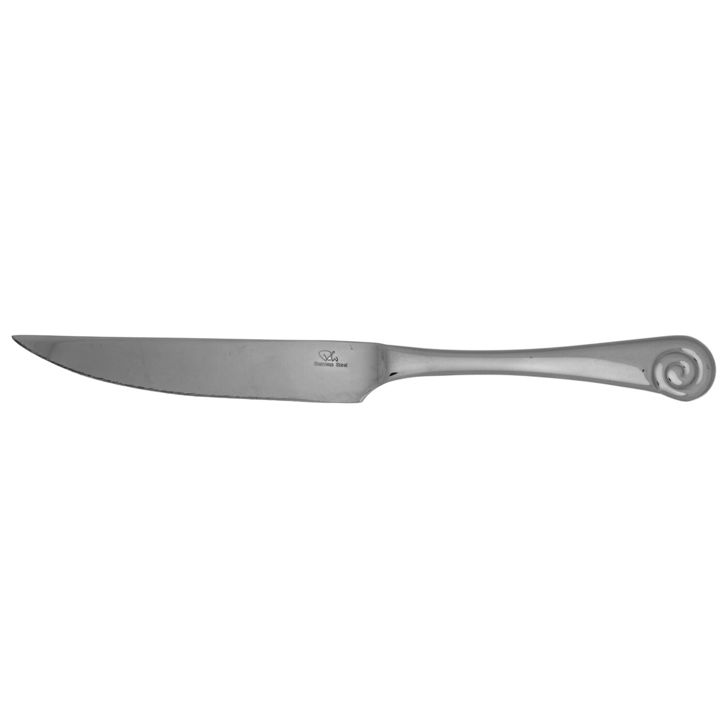 Ammonite Bright (Stainless) Steak Knife Individual Solid No Serrate HC by Robert Welch-1