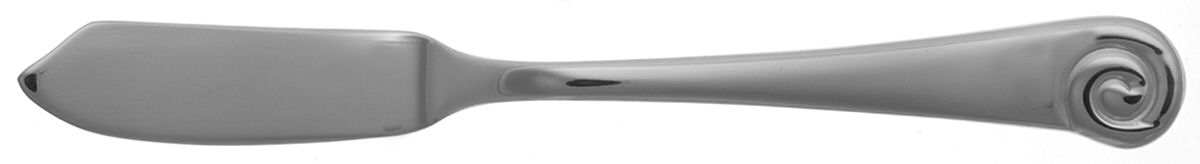 Ammonite Bright (Stainless) Flat Handle Master Butter Knife by Robert Welch-1