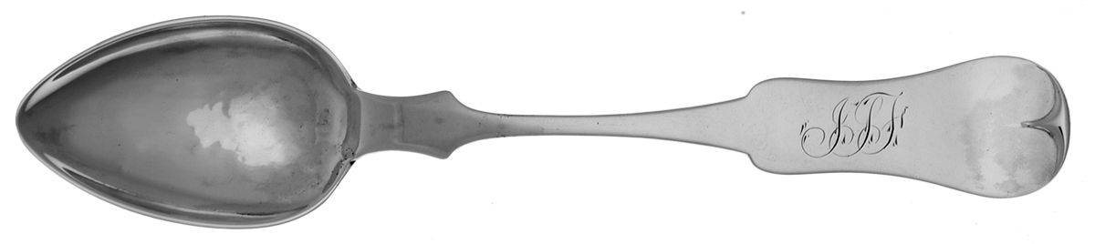 Coin Silver Flatware Teaspoon by Richard Clayton-1