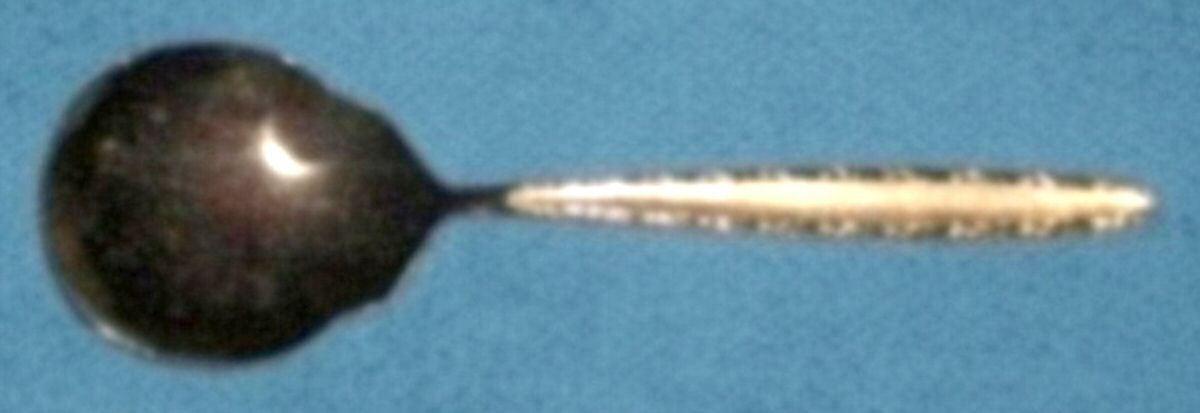 RLN9 (Gold Electroplate) Sugar Shell Spoon by Royalton-1