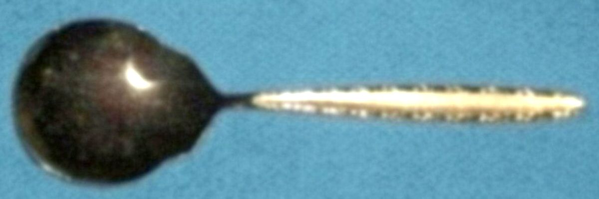 RLN9 (Gold Electroplate) Solid Smooth Casserole Spoon by Royalton-1