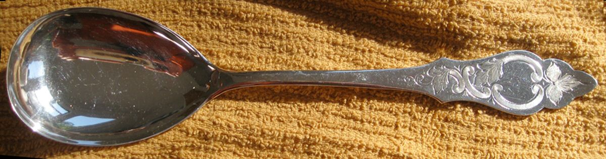 Ostfriesen (Silverplate) Solid Serving Spoon by Robbe & Berking-1