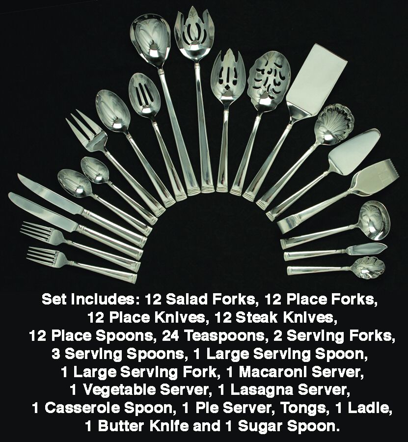 Imperial Bead (Stainless) 100 Piece Set by Reed & Barton-1