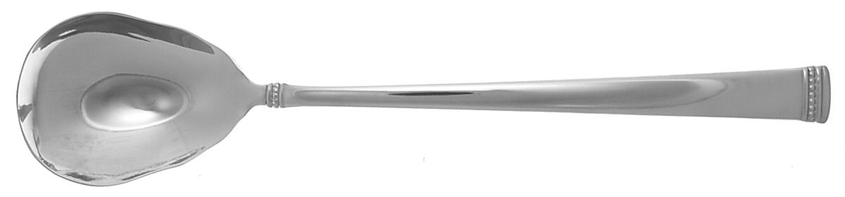 Imperial Bead (Stainless) Large Solid Serving Spoon by Reed & Barton-1