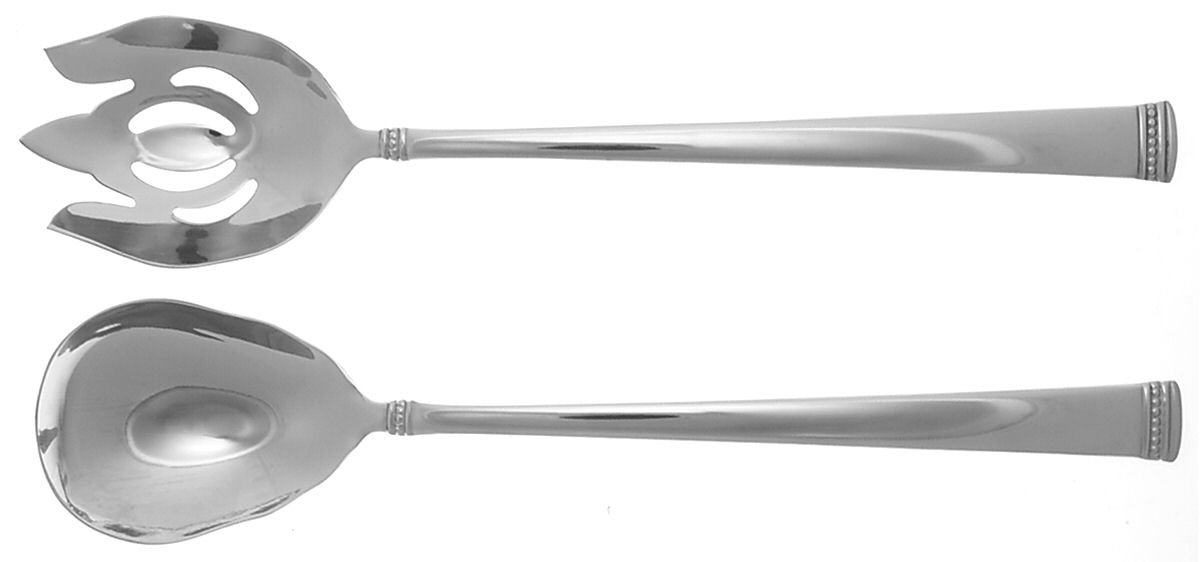 Imperial Bead (Stainless) Large Solid Serving Set by Reed & Barton-1