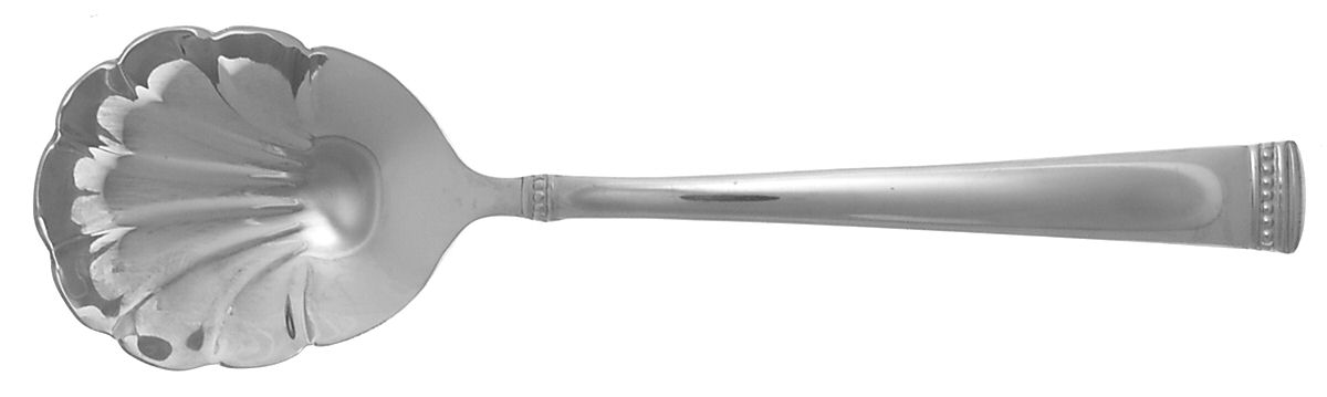 Imperial Bead (Stainless) Solid Shell Casserole Spoon by Reed & Barton-1