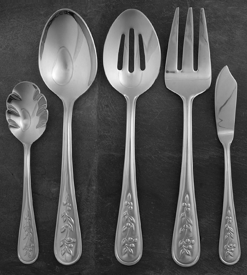 Berry Vine (Stainless) 5 Piece Hostess Set by Reed & Barton-1