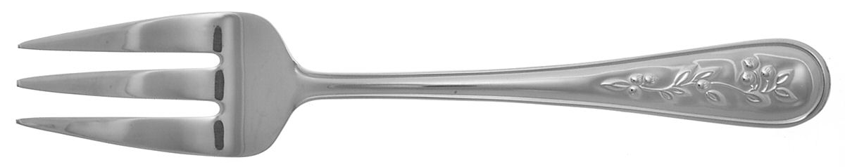 Berry Vine (Stainless) Large Solid Cold Meat Serving Fork by Reed & Barton-1
