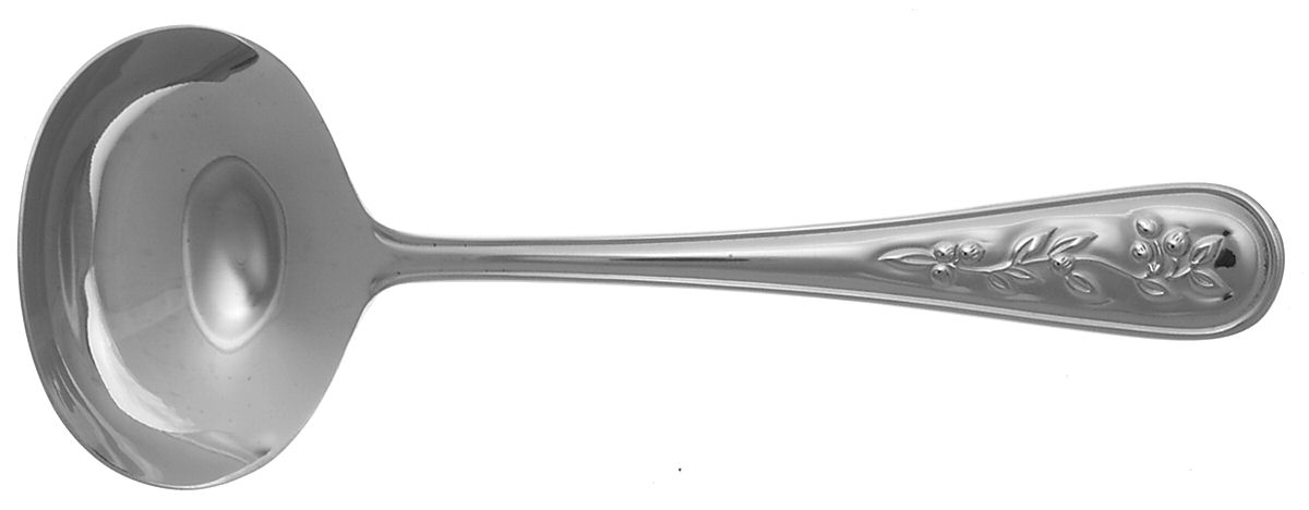 Berry Vine (Stainless) Solid Gravy Ladle by Reed & Barton-1