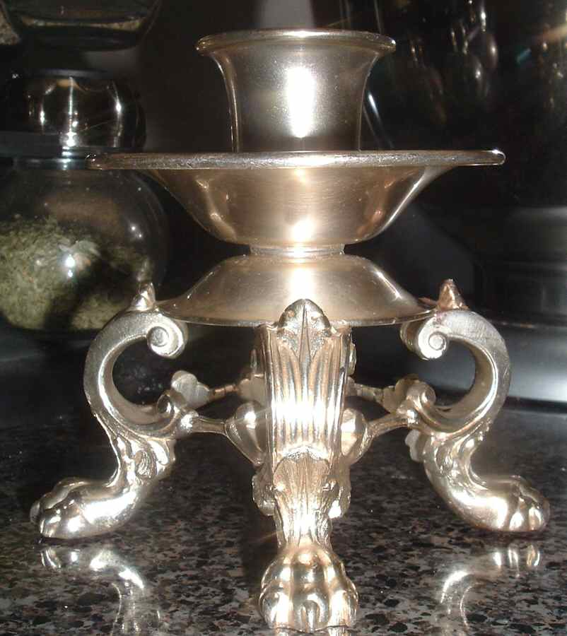 1500 (Silverplate, Hollowware) Hurricane Lamp Base by Reed & Barton-1