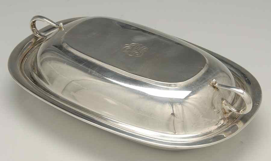 X551 (Sterling, Hollowware) 10" Oval Double Vegetable by Reed & Barton-1